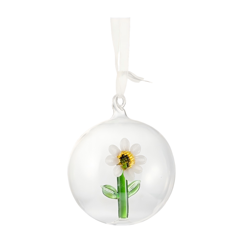 8 cm handgeblazen kerstglazen ornamentenset