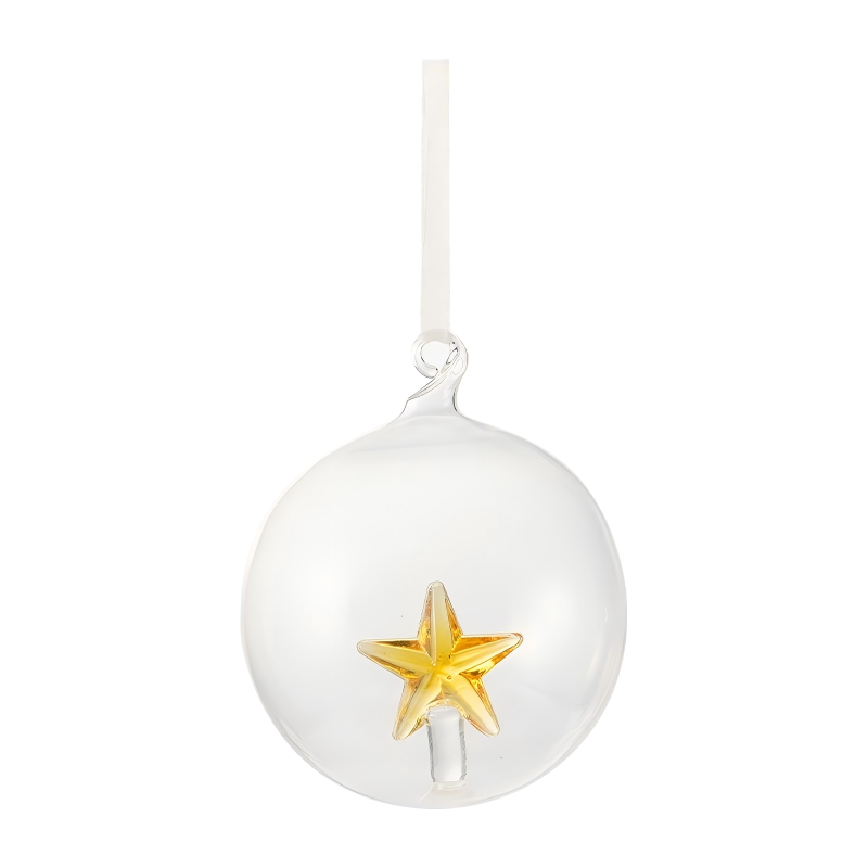 8 cm handgeblazen kerstglazen ornamentenset