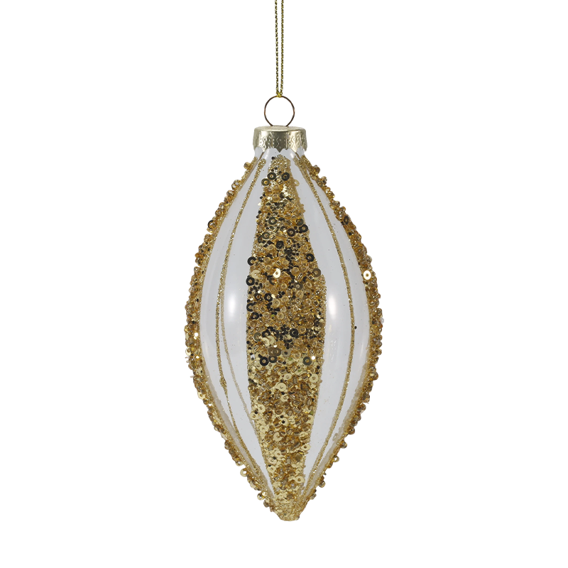 8 cm luxe gouden en zilveren kerstglazen balornament (enkel / set van 4)
