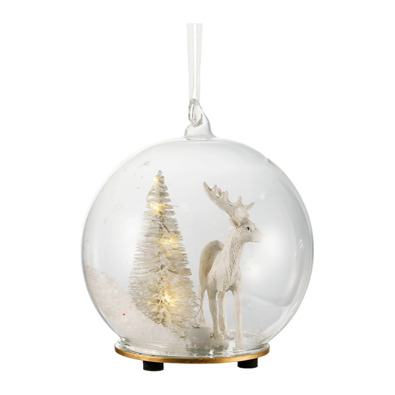 Kerstglasornament Broccoli / Snoepriet / Wereldbol met hertenvorm