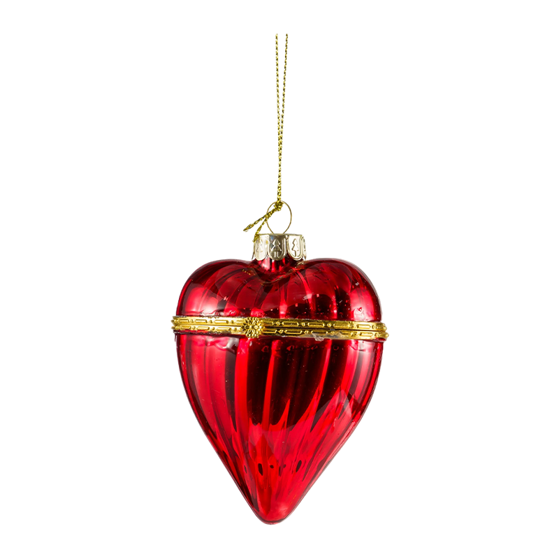 Kerst Glazen Ornament Regenboog Stervorm