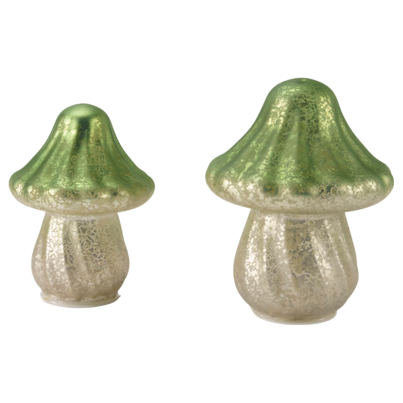 Handgemaakt gradiënt kwikglas paddestoelornament
