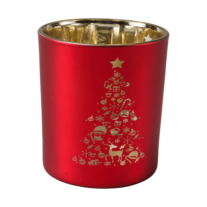 Feestelijke collectie glazen kaarsenhouders