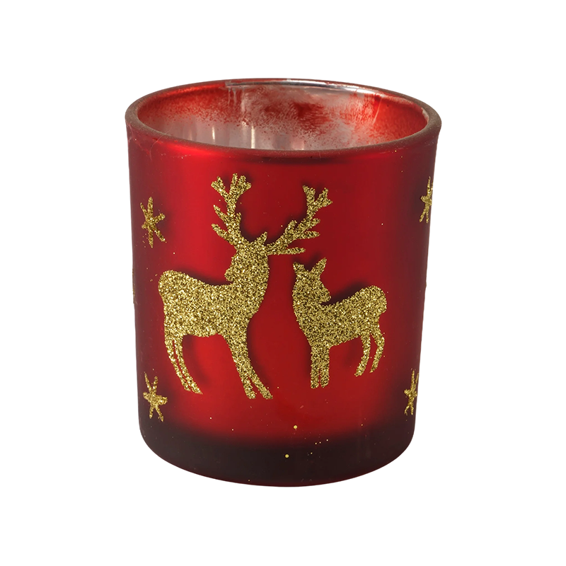 Feestelijke collectie glazen kaarsenhouders