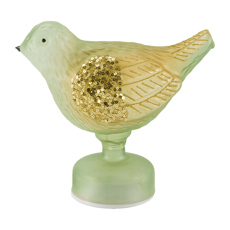Glitter/Pailletten Decoratieve Vogel Tafellamp (met LED)