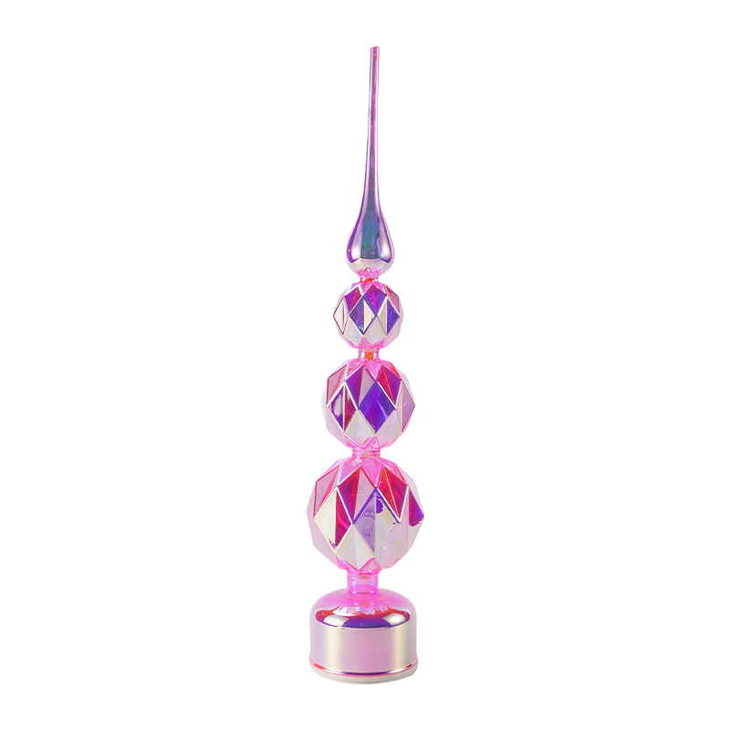 Iriserende kristallen LED-toren decor / sneeuwpop kerstboom tafelblad licht