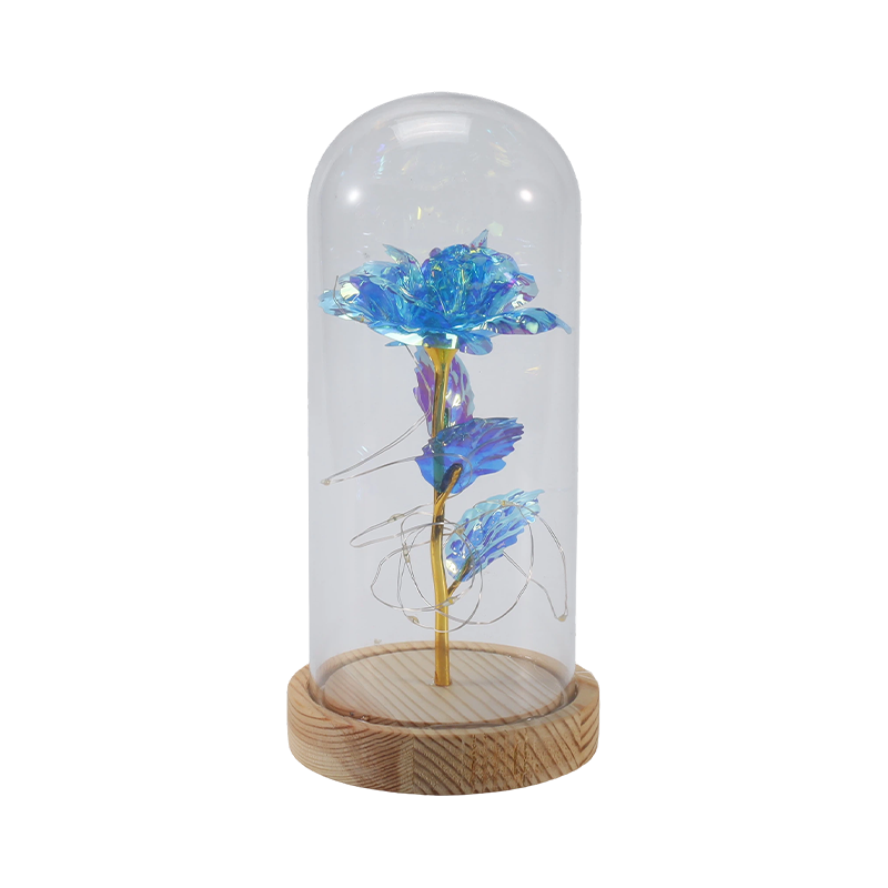 Galaxy Rose Glass Cloche Light (met/zonder teddybeer, meerdere kleuren)