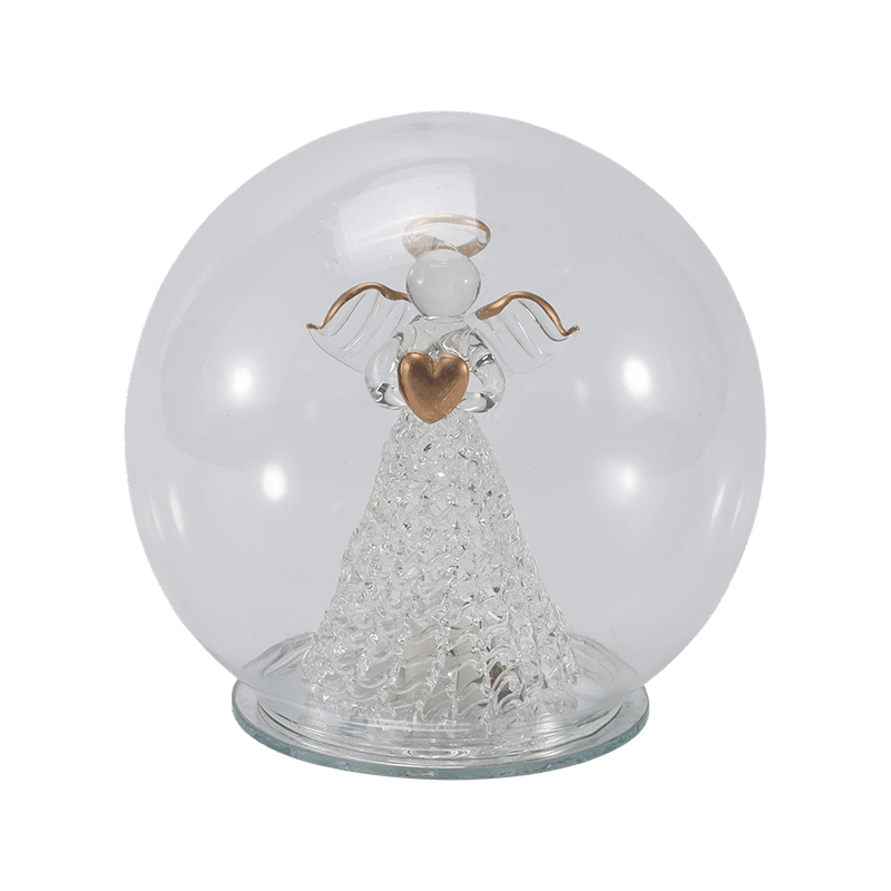 Feestelijke Glazen Cloche & Globe Light (Engel / Kerststal / Kerstboom / Hertenbosstijlen)