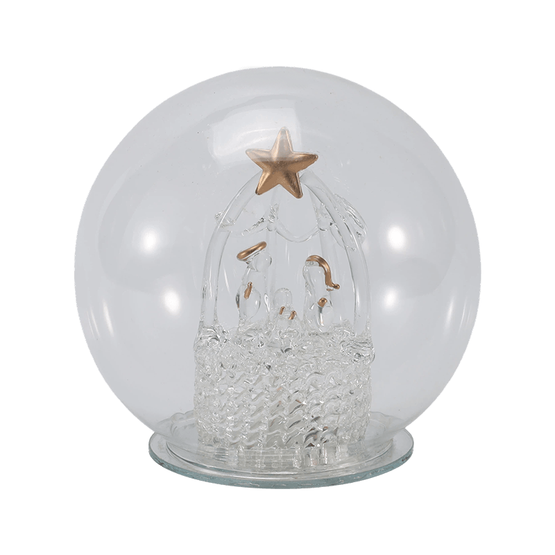 Feestelijke Glazen Cloche & Globe Light (Engel / Kerststal / Kerstboom / Hertenbosstijlen)