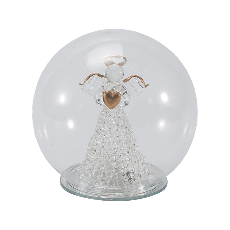Feestelijke Glazen Cloche & Globe Light (Engel / Kerststal / Kerstboom / Hertenbosstijlen)