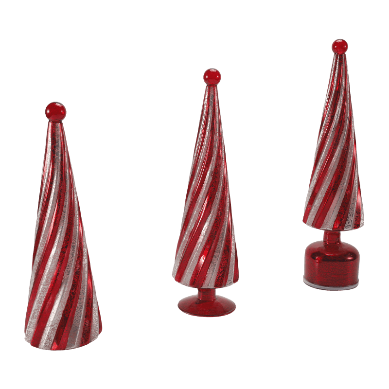 10*20 cm & 10*25 cm & 10*30 cm Vintage Kwik Glas Swirl Kerstboom