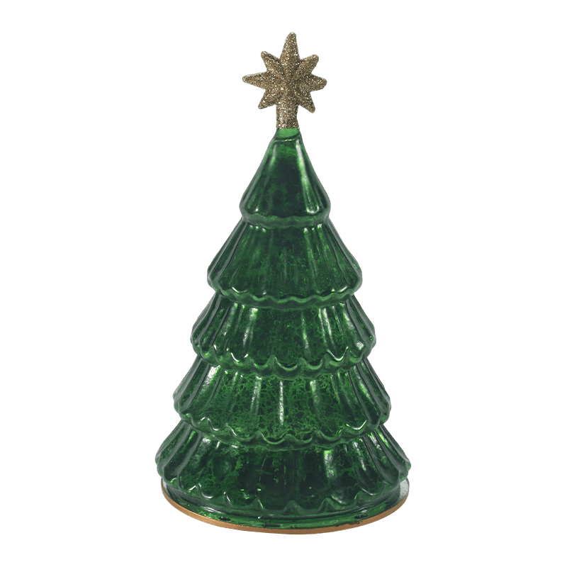 10*20 cm vintage kwikglas gelaagde kerstboomlamp