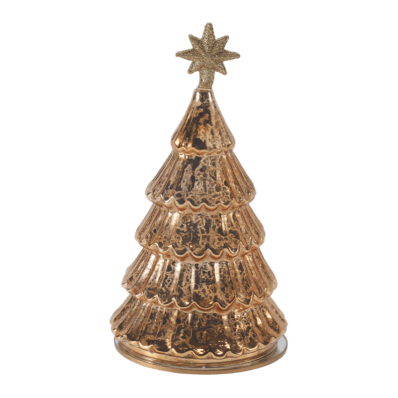 10*20 cm vintage kwikglas gelaagde kerstboomlamp