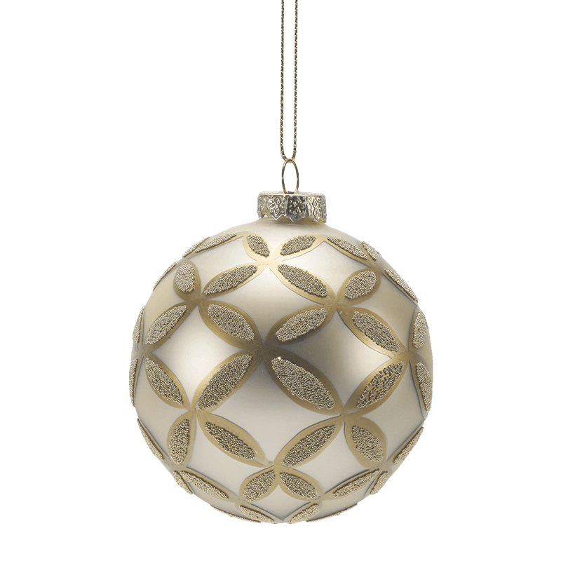 8*8*8 m handgeschilderde kerstbal van glitterglas