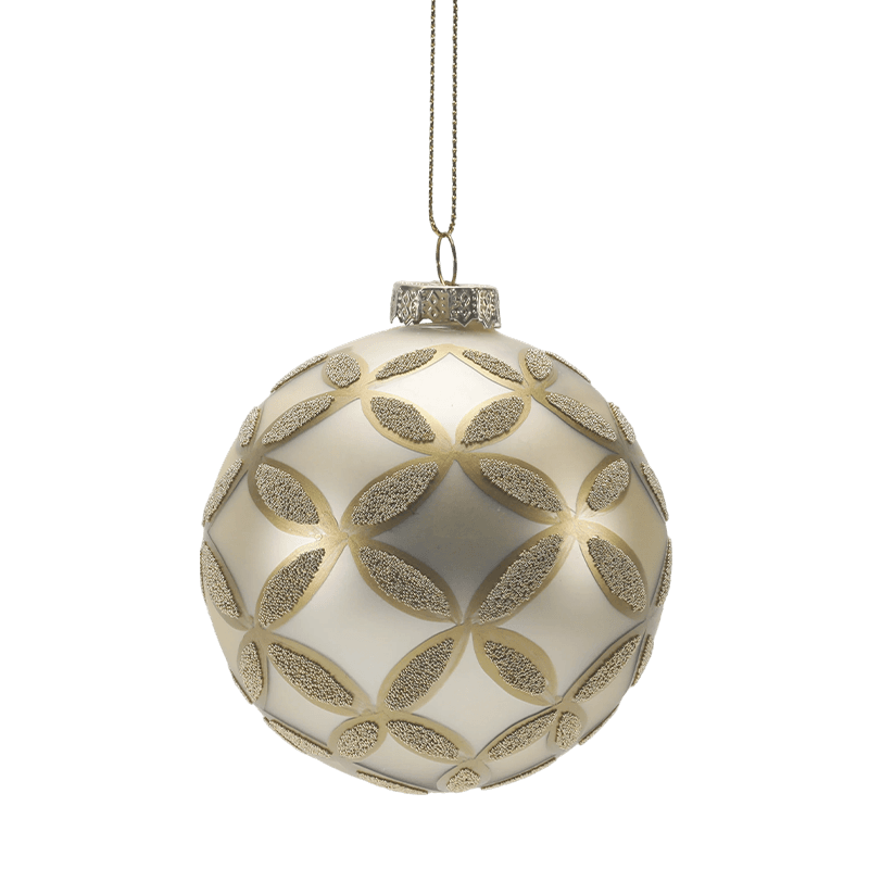 8*8*8 m handgeschilderde kerstbal van glitterglas