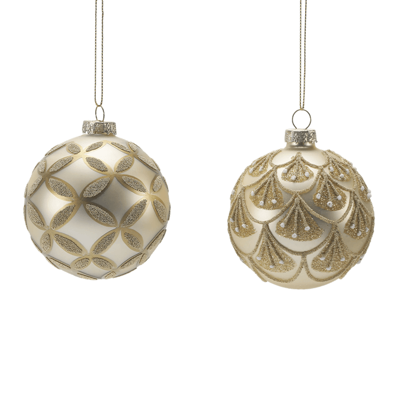 8*8*8 m handgeschilderde kerstbal van glitterglas
