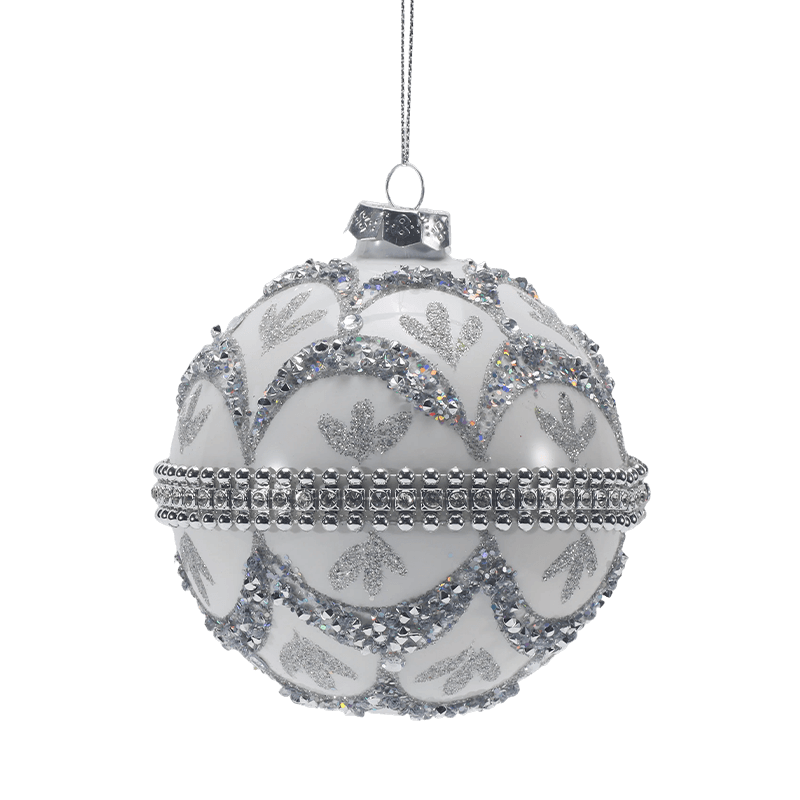 8*8*8 cm Premium Glazen Kerstbal