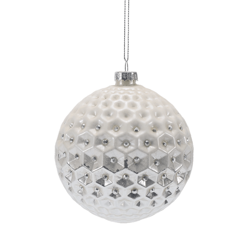 8*8*8 cm Premium Glazen Kerstbal
