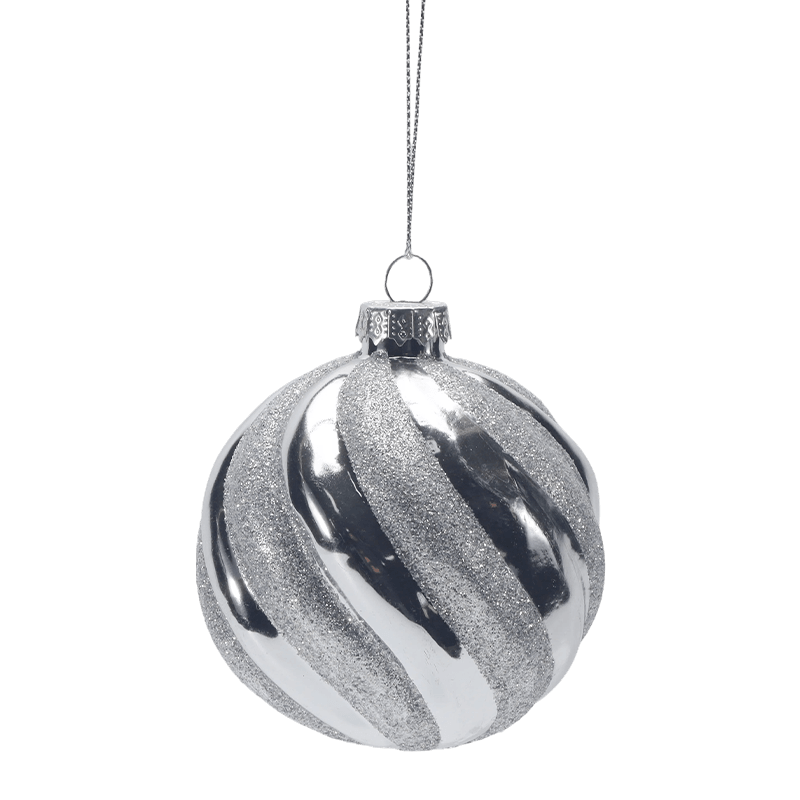 8*8*8 cm Premium Glazen Kerstbal