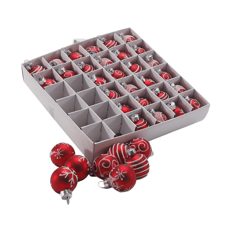 Handgeblazen glazen hart kerstornament