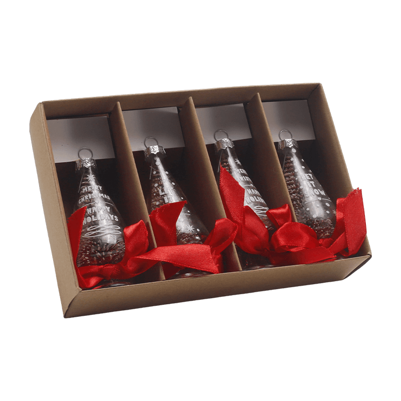 Handgeblazen glazen kerstornament