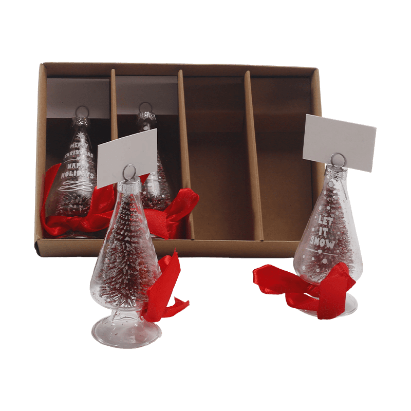Handgeblazen glazen kerstornament