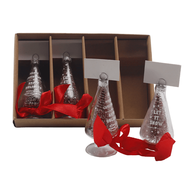 Handgeblazen glazen kerstornament