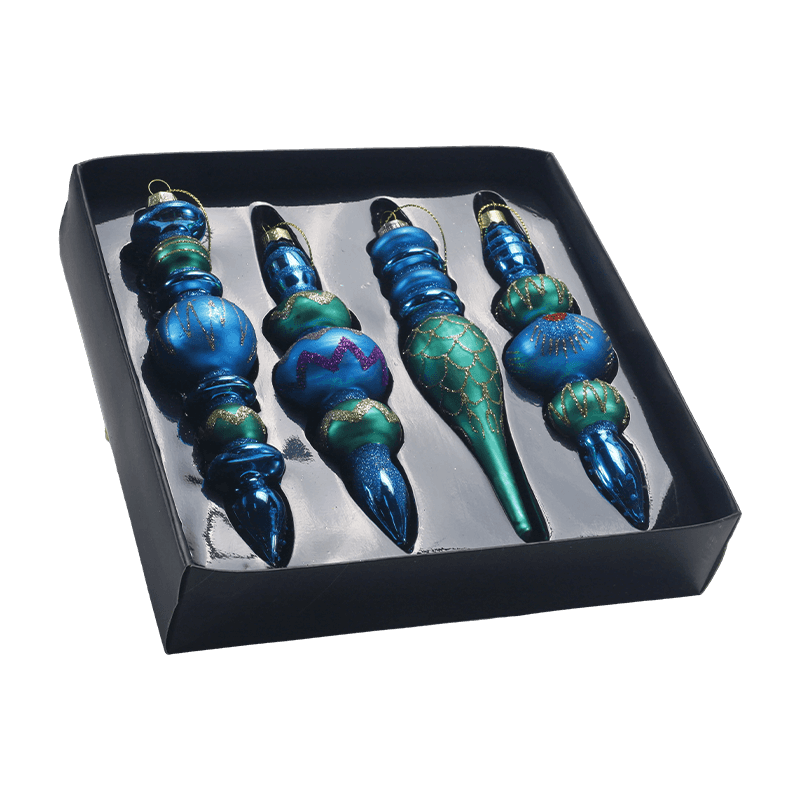 Handgeblazen glazen kerstornament