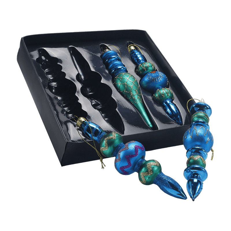 Handgeblazen glazen kerstornament
