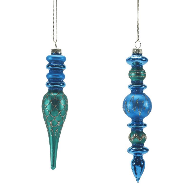 Handgeblazen glazen kerstornament