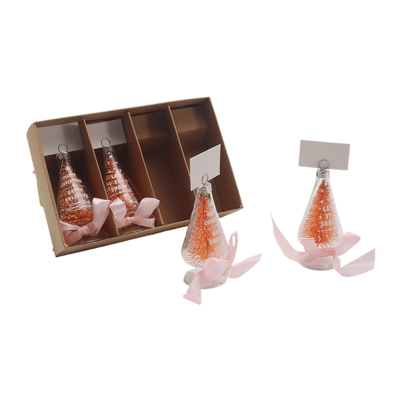 Handgeblazen glazen kerstornament