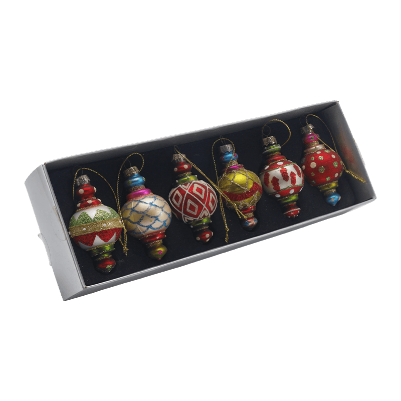 Handgeblazen glazen kerstornament