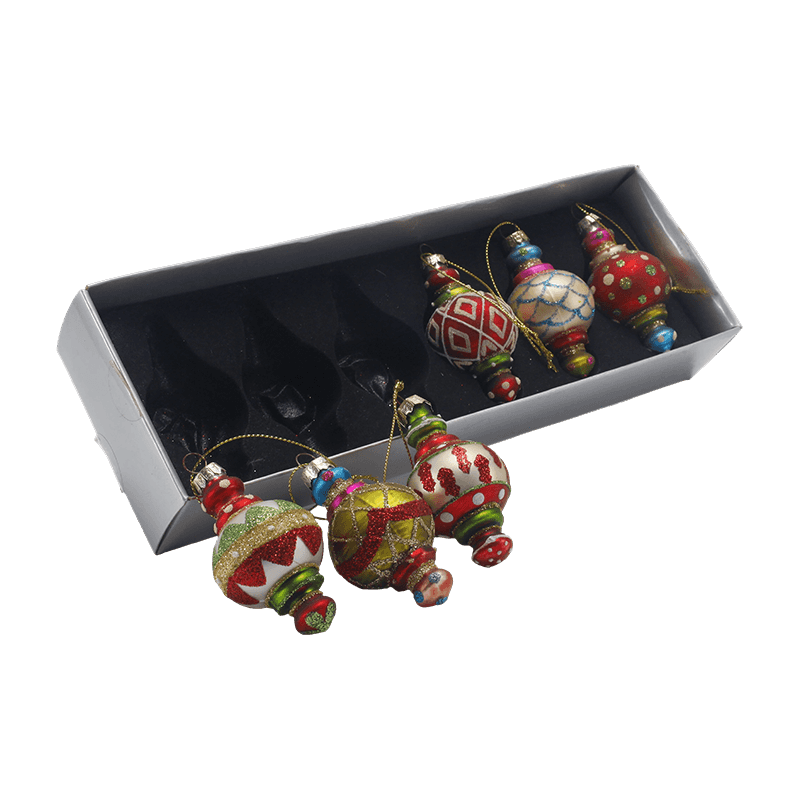 Handgeblazen glazen kerstornament