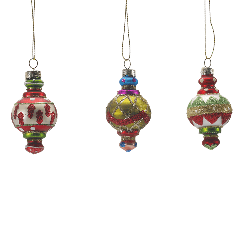 Handgeblazen glazen kerstornament