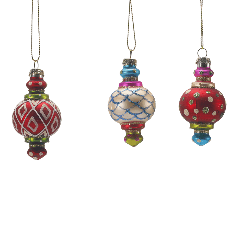Handgeblazen glazen kerstornament