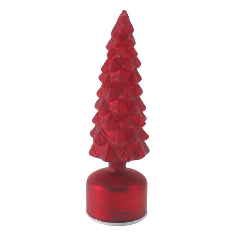 Vintage kwik glazen kerstboomlamp