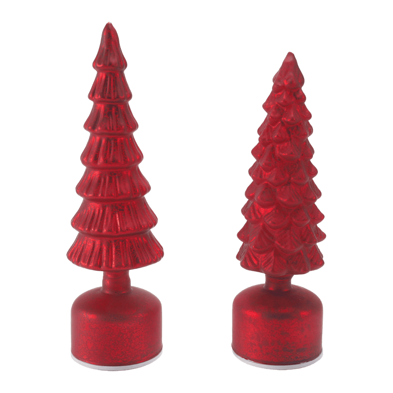Vintage kwik glazen kerstboomlamp
