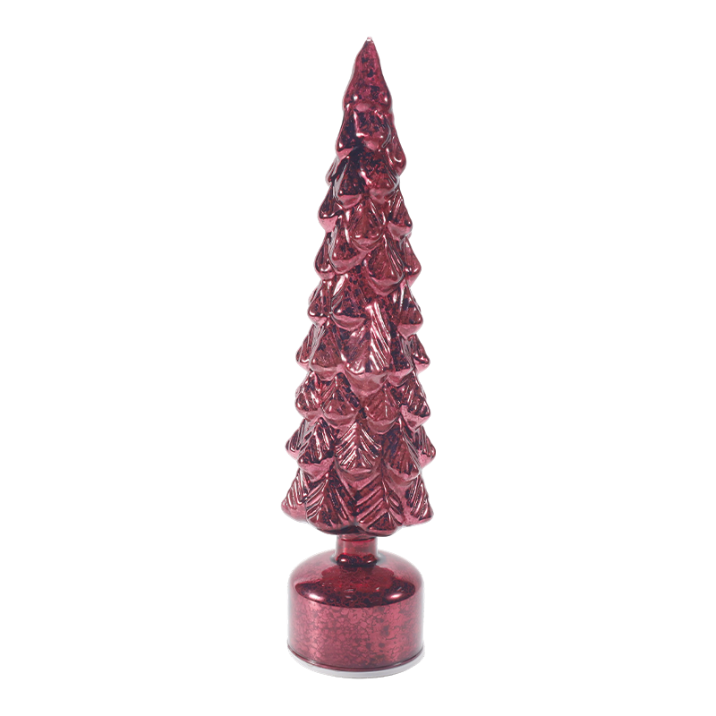 Vintage kwik glazen kerstboomlamp