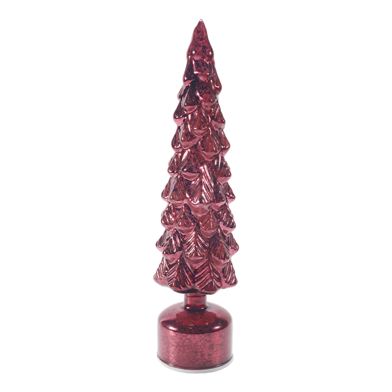 Vintage kwik glazen kerstboomlamp