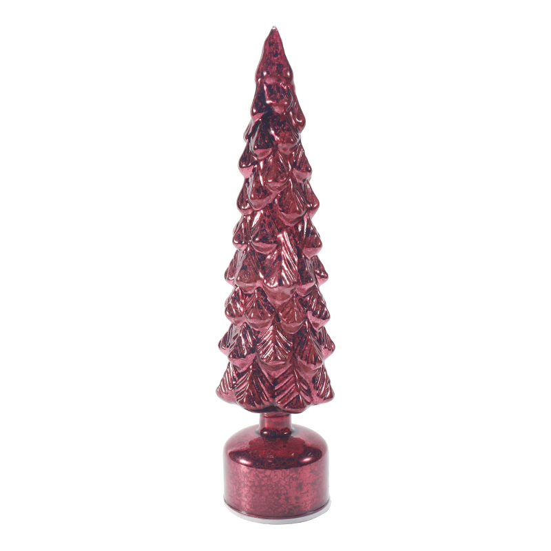 Vintage kwik glazen kerstboomlamp