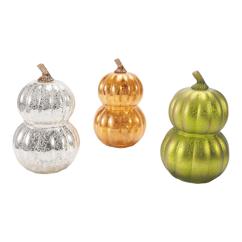 Handgeblazen decor van kwikglas