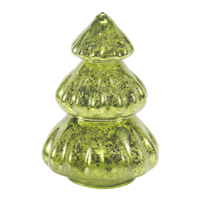 Handgeblazen decor van kwikglas