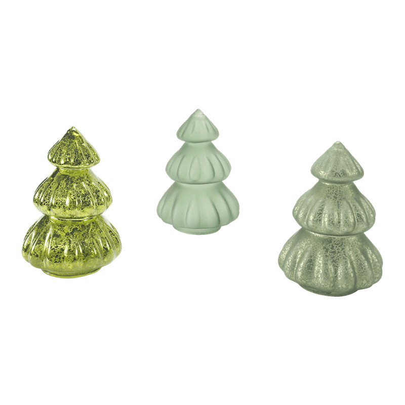 Handgeblazen decor van kwikglas