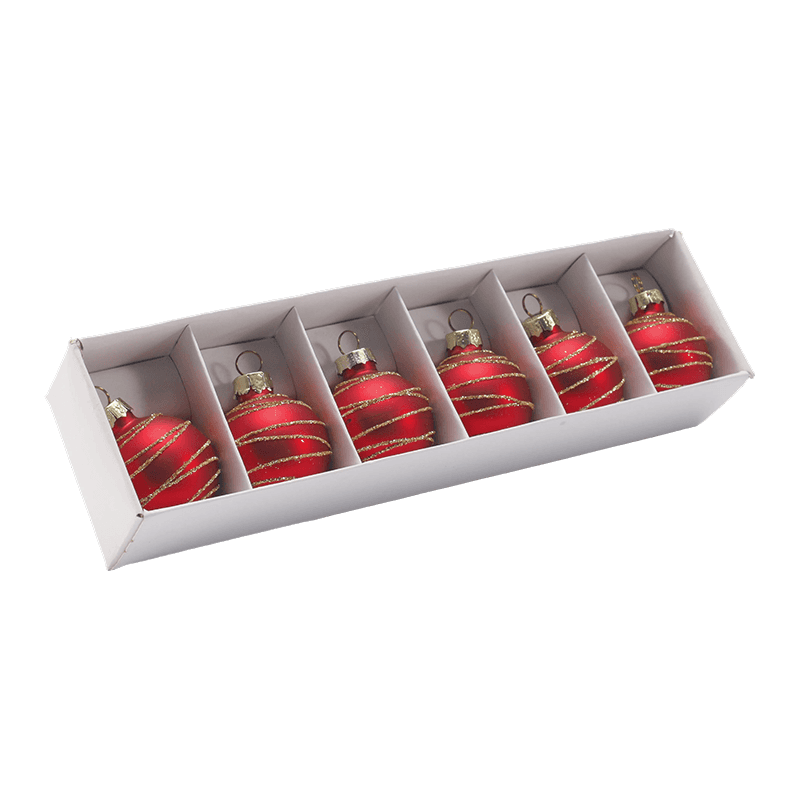 Handgeblazen glazen kerstbalornament