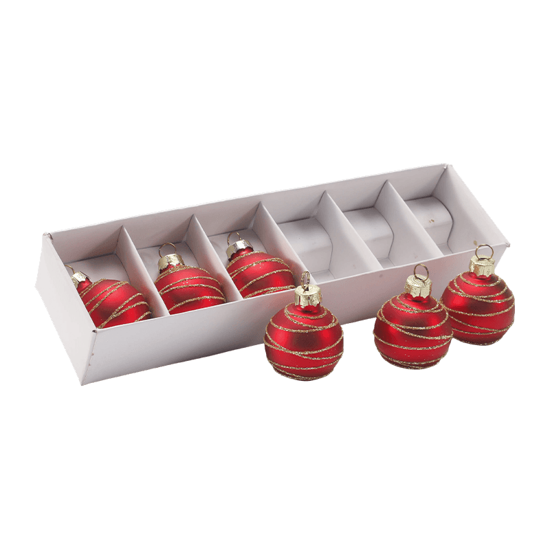 Handgeblazen glazen kerstbalornament
