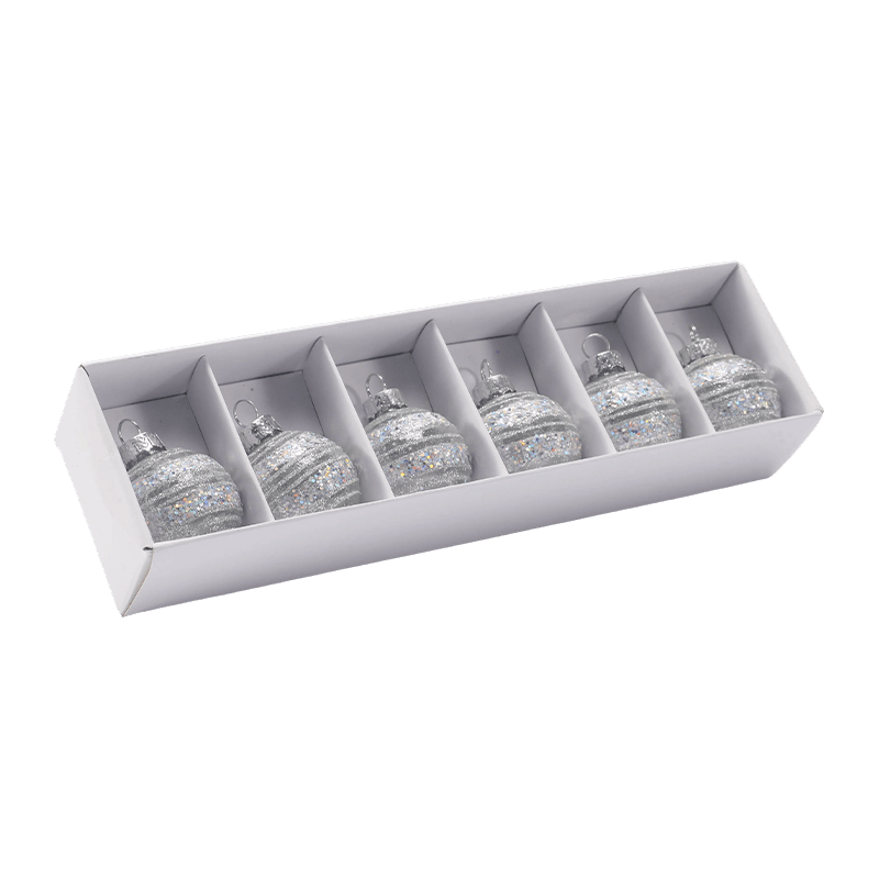Handgeblazen glazen kerstbalornament