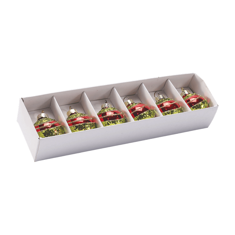 Handgeblazen glazen kerstbalornament