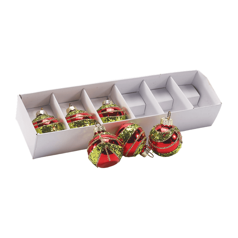 Handgeblazen glazen kerstbalornament