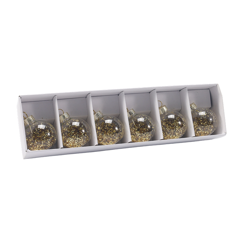 Premium glazen kerstbal-ornamentset