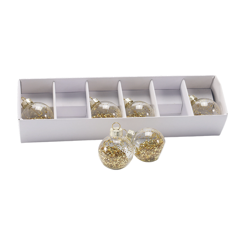 Premium glazen kerstbal-ornamentset